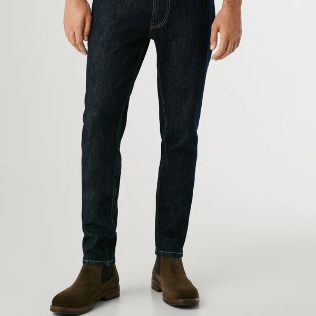 pepejeans taper fit mid-rise jeans - stanley