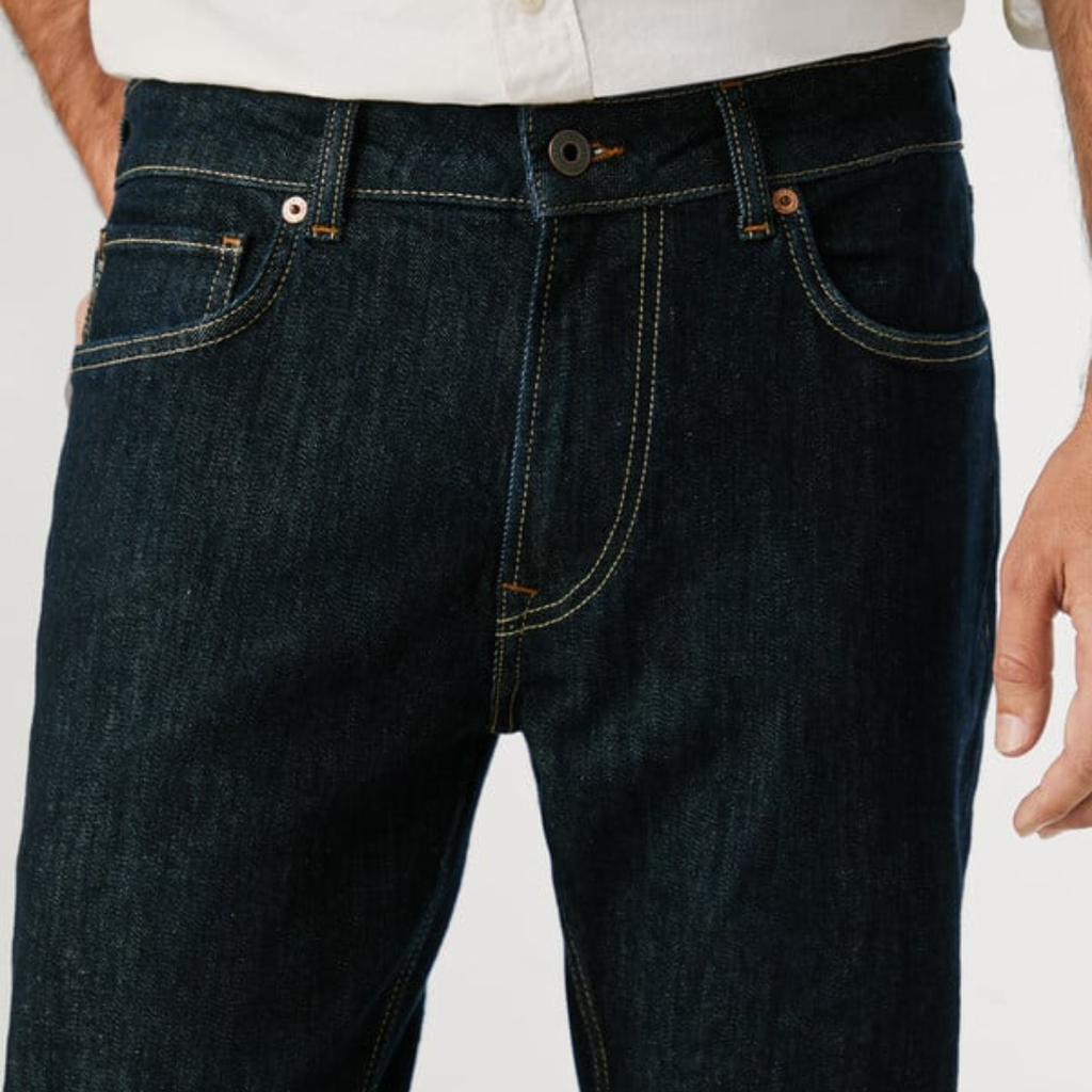 pepejeans taper fit mid-rise jeans - stanley