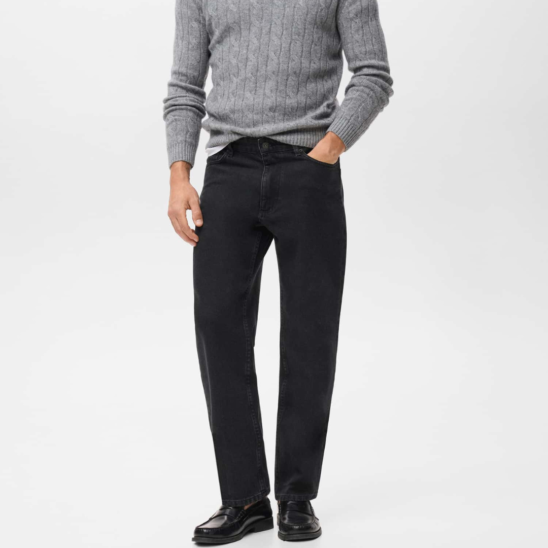 Mango Sammy cropped carrot-fit jeans