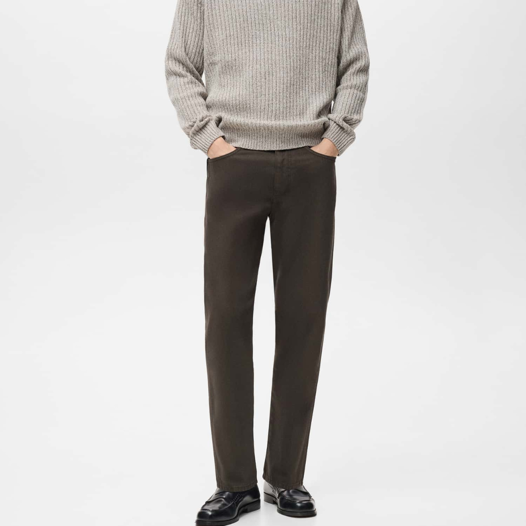 Mango Regular fit cotton jeans