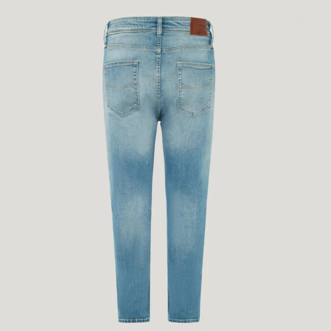 pepejeans skinny fit mid-rise jeans - finsbury