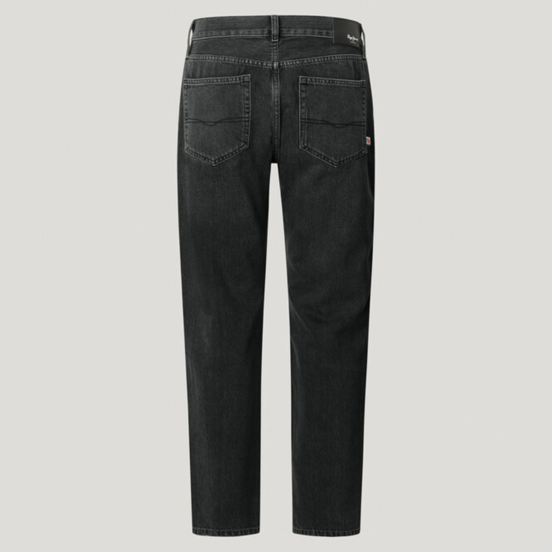 pepejeans straight fit mid-rise jeans - byron