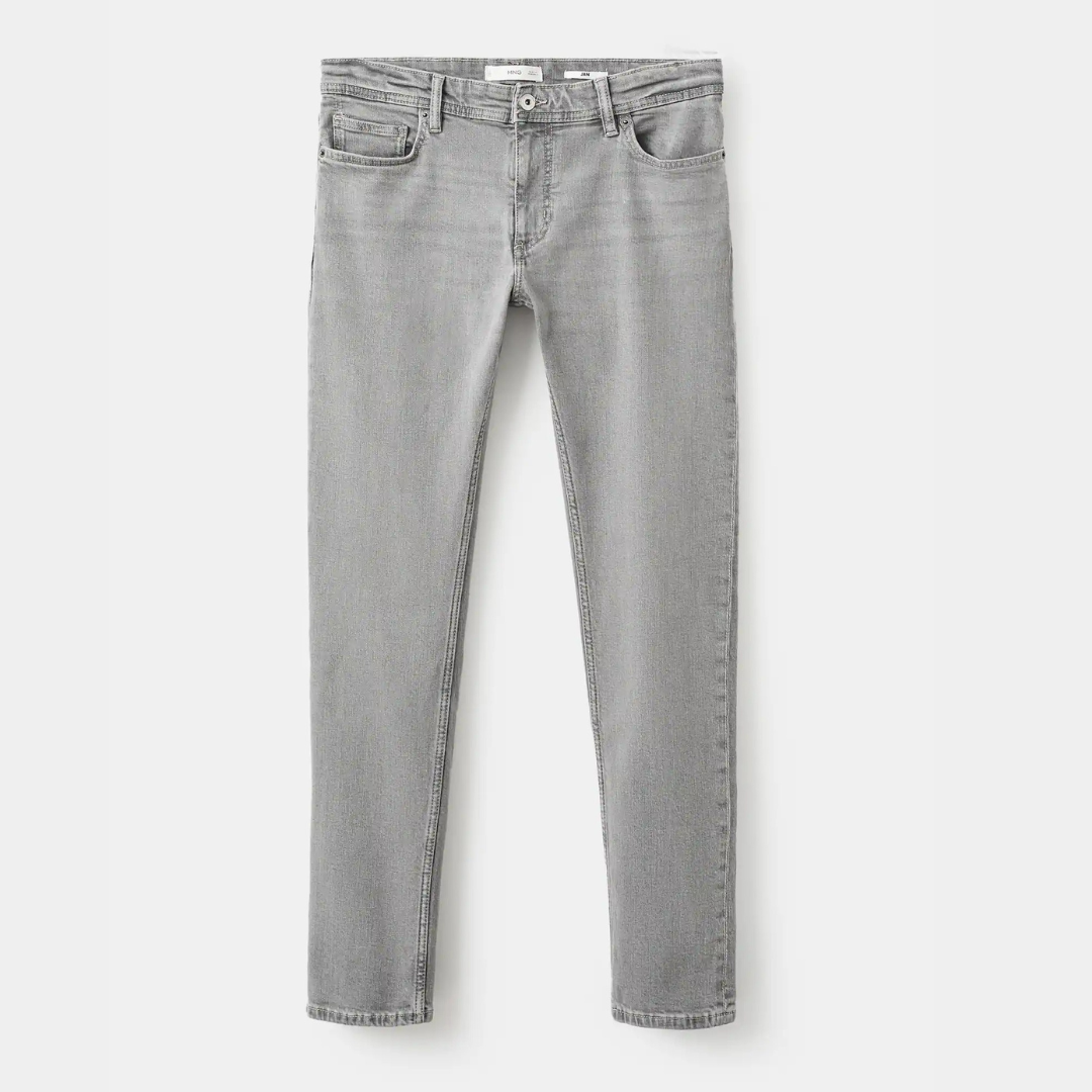 mango Jan slim-fit grey wash jeans Denim jeans style