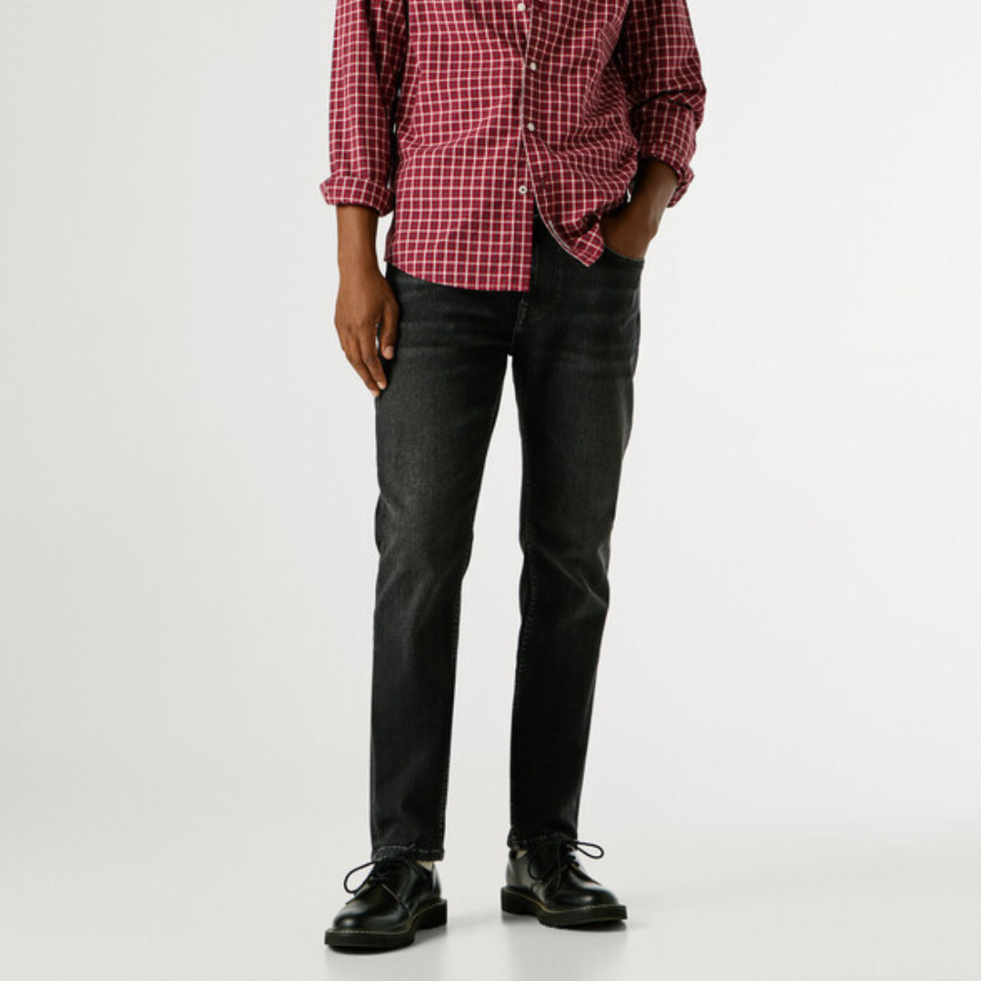 pepejeans taper fit mid-rise jeans - stanley