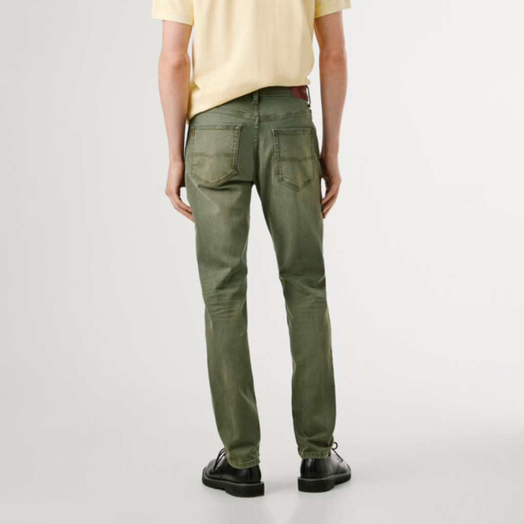 pepejeans taper fit mid-rise jeans - stanley