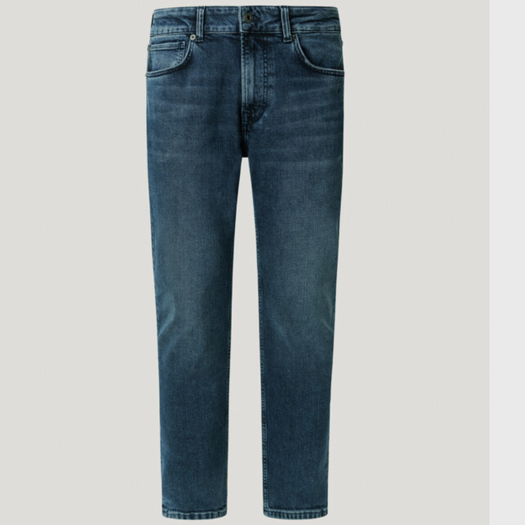 pepejeans taper fit mid-rise jeans - stanley