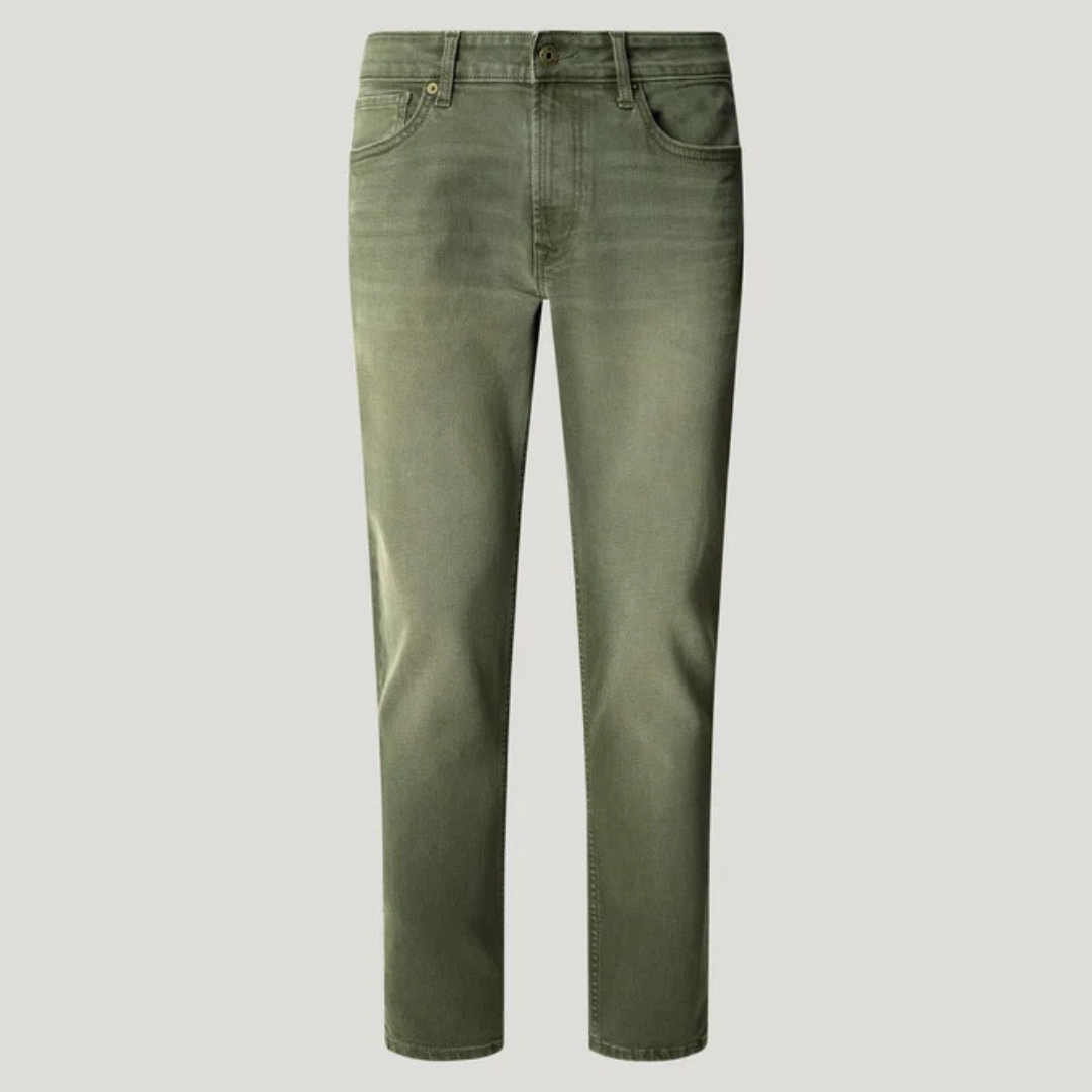 pepejeans taper fit mid-rise jeans - stanley