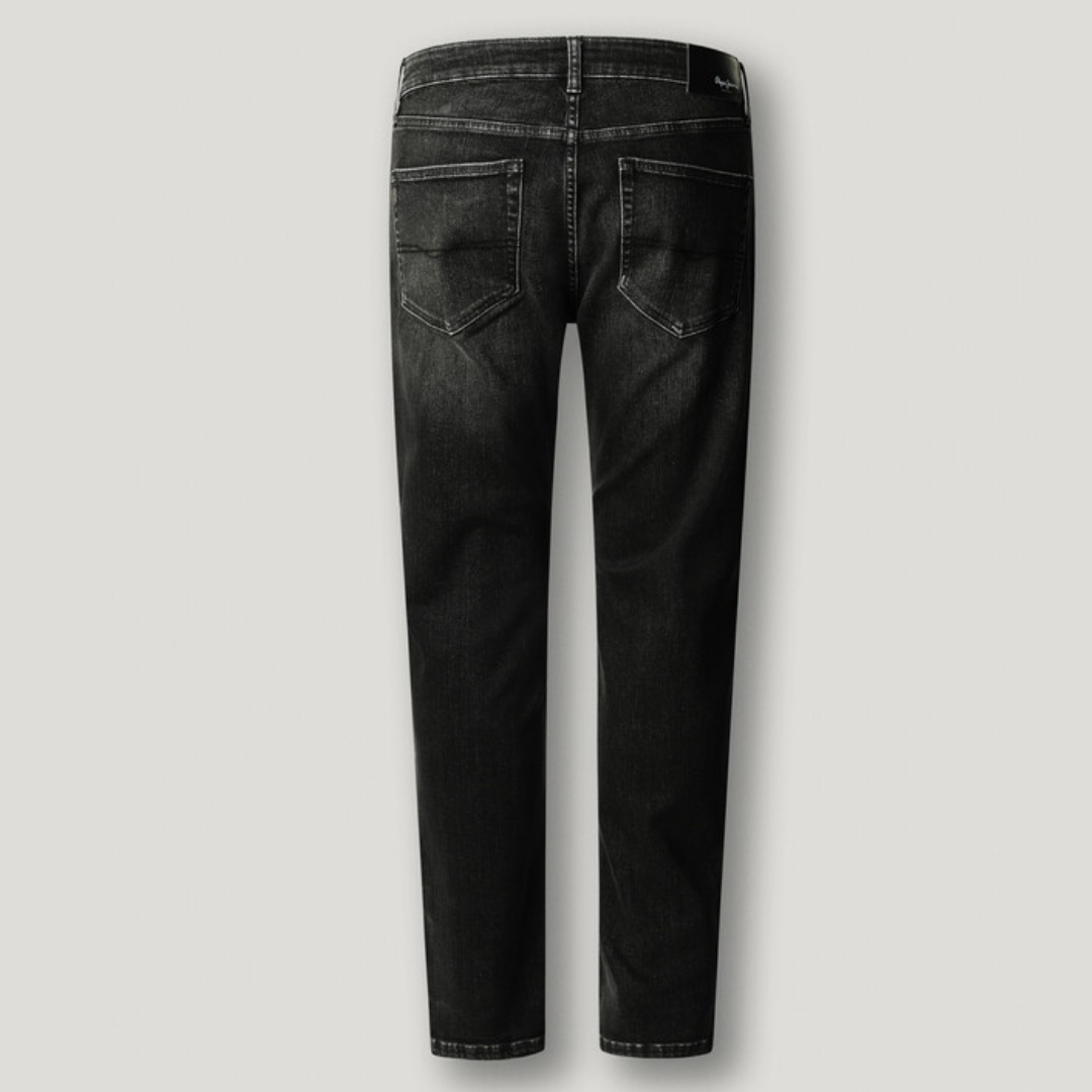 pepejeans taper fit mid-rise jeans - stanley