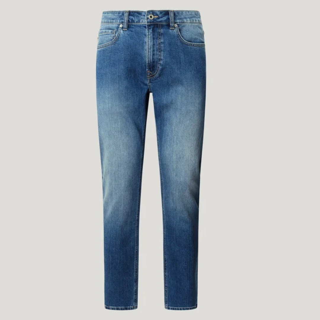 pepejeans taper fit mid-rise jeans - stanley