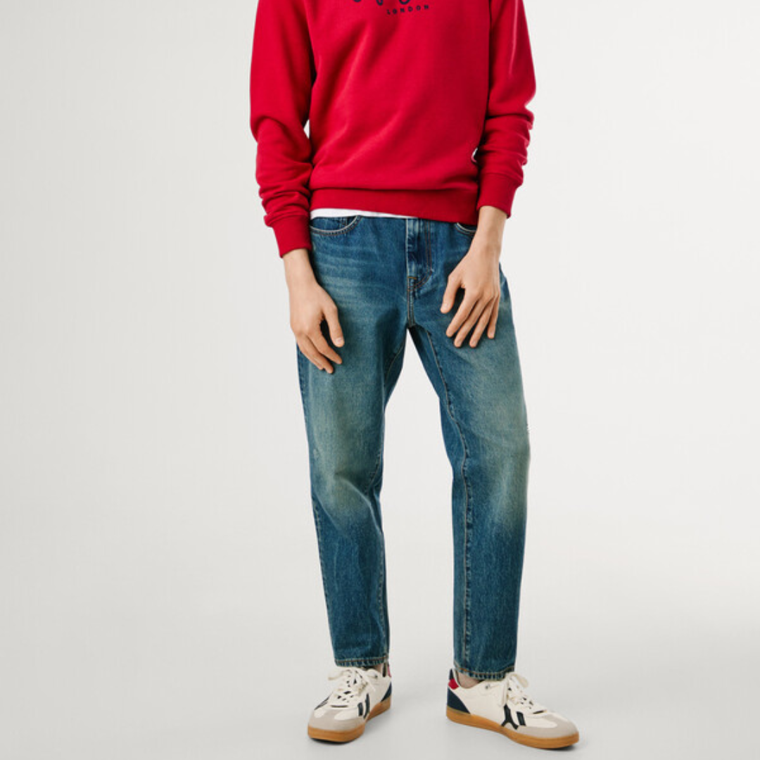 pepejeans taper fit low-rise jeans - camden
