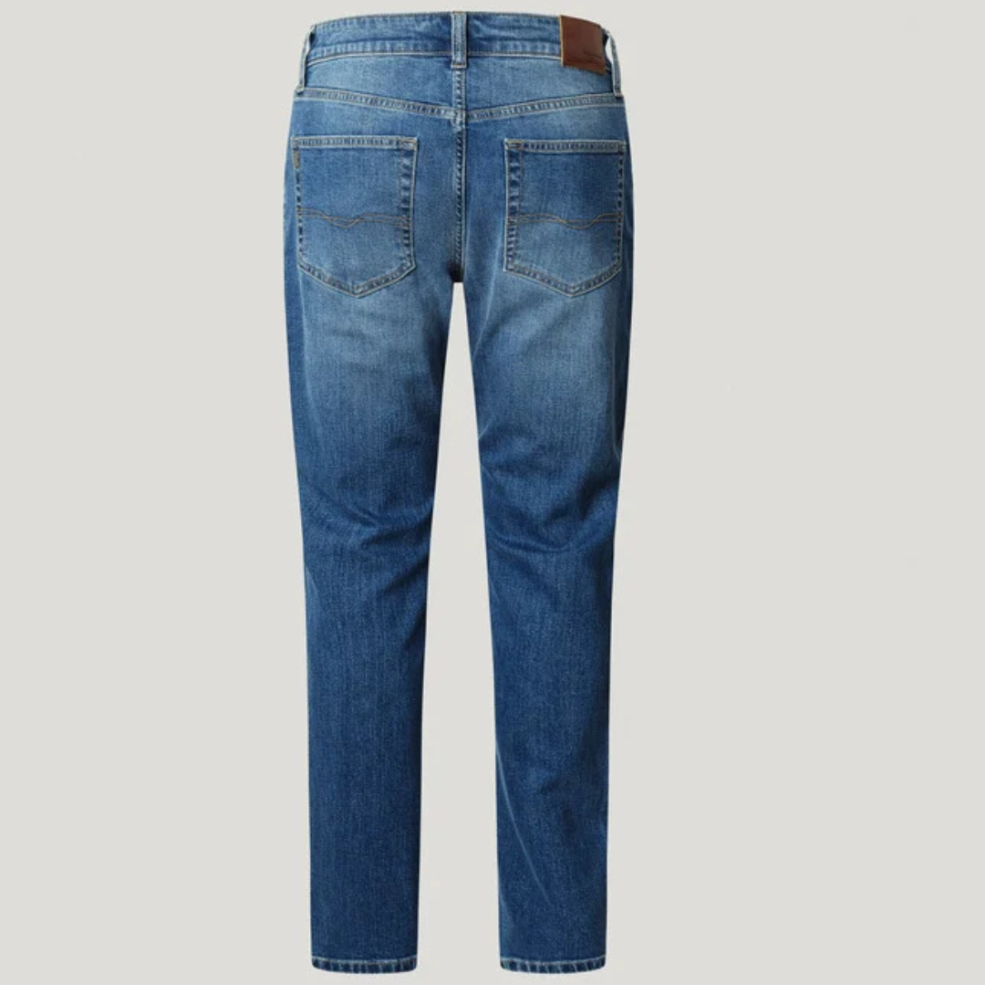 pepejeans taper fit mid-rise jeans - stanley