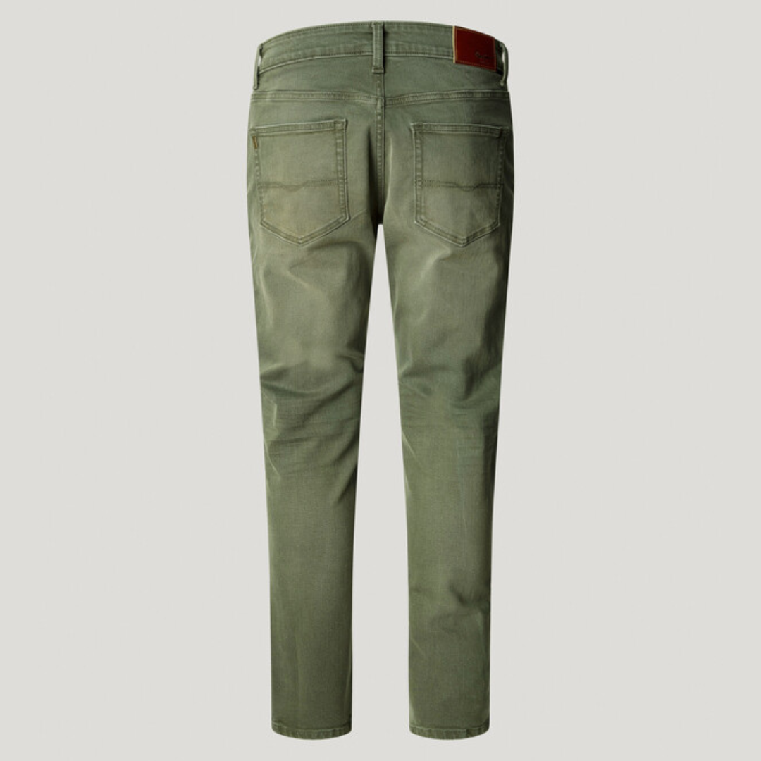 pepejeans taper fit mid-rise jeans - stanley