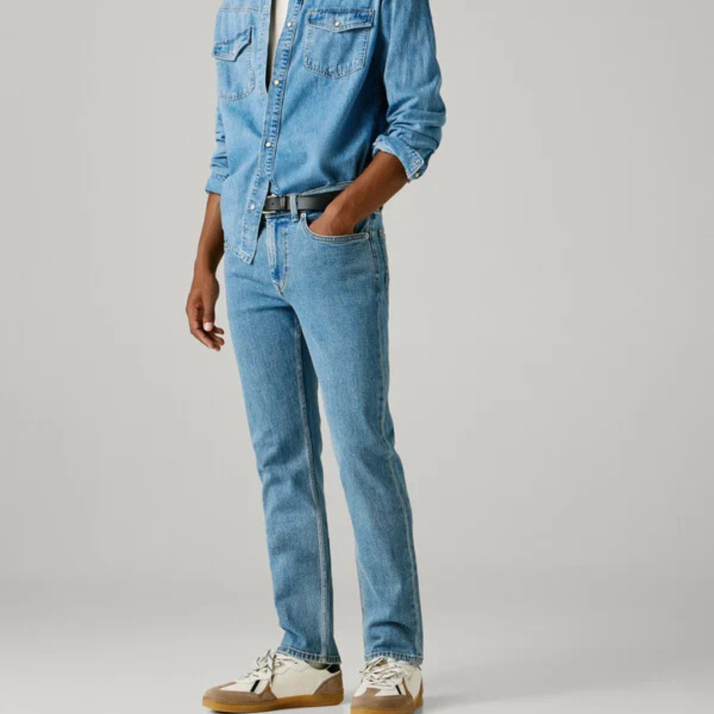 pepejeans slim fit mid-rise jeans - hatch