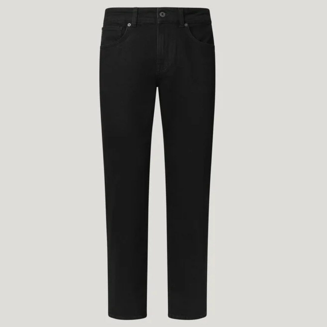 pepejeans straight fit mid-rise jeans - cash